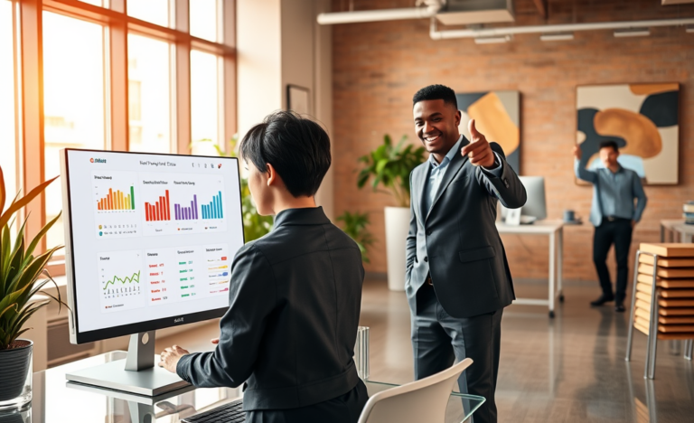 A person checking instant results on a computer screen.