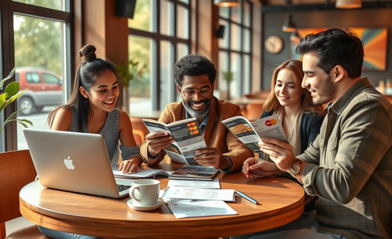 A person comparing different credit card offers online