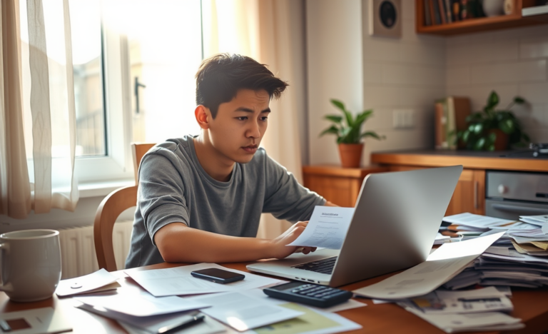 A person exploring options for emergency loans online.