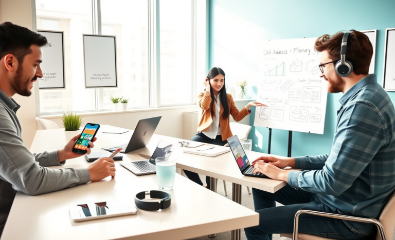 A person using a smartphone for quick cash solutions