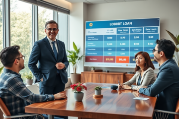 An enticing advertisement for an unmissable loan offer with appealing rates and terms.