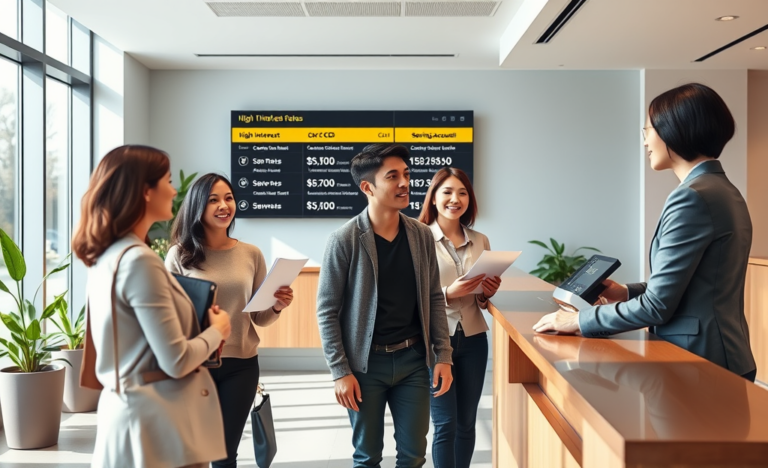 A visual representation of high-yield savings options featuring competitive interest rates.