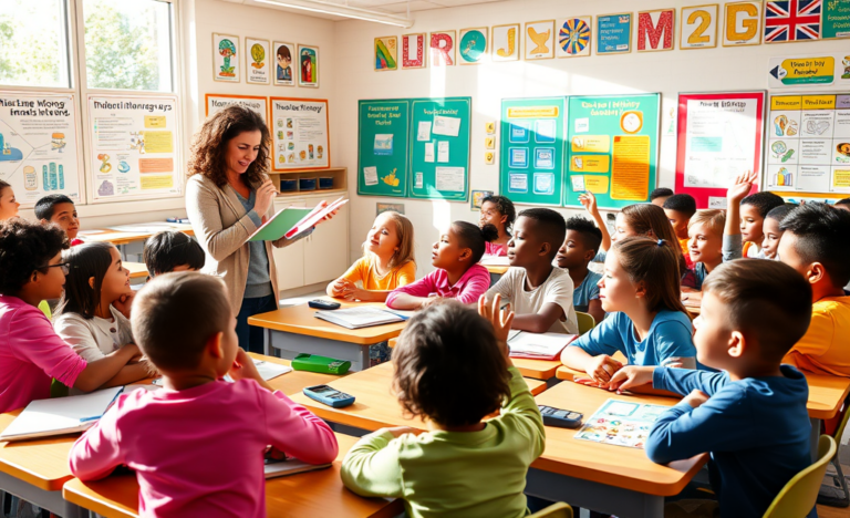 Children learning the importance of managing money wisely through the Money on Time program.