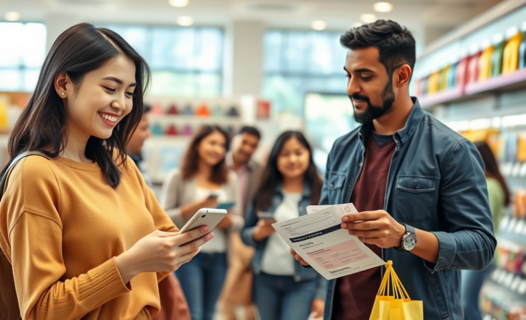 Illustration of flexible payment options for credit