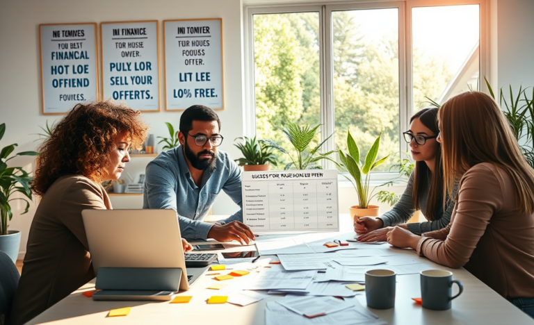 A person reviewing multiple offers for their home sale, contemplating the best choices