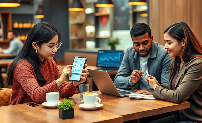 Illustration of fast and secure online money transfer services