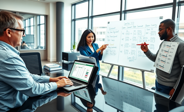 A detailed step-by-step guide to creating a loan simulation using Excel or Google Sheets.