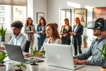 Illustration of candidates engaged in job simulations before hiring to assess their skills and fit for the role.