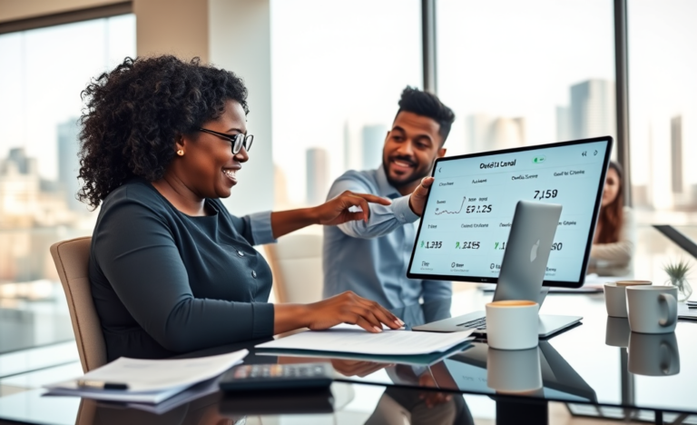 A person reviewing loan options on a laptop, emphasizing quick loan approval.
